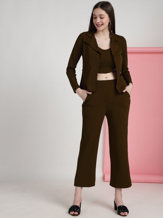 SILKONIC Style Drop Women’s Trendy Coffee Co-Ord Set Outfit