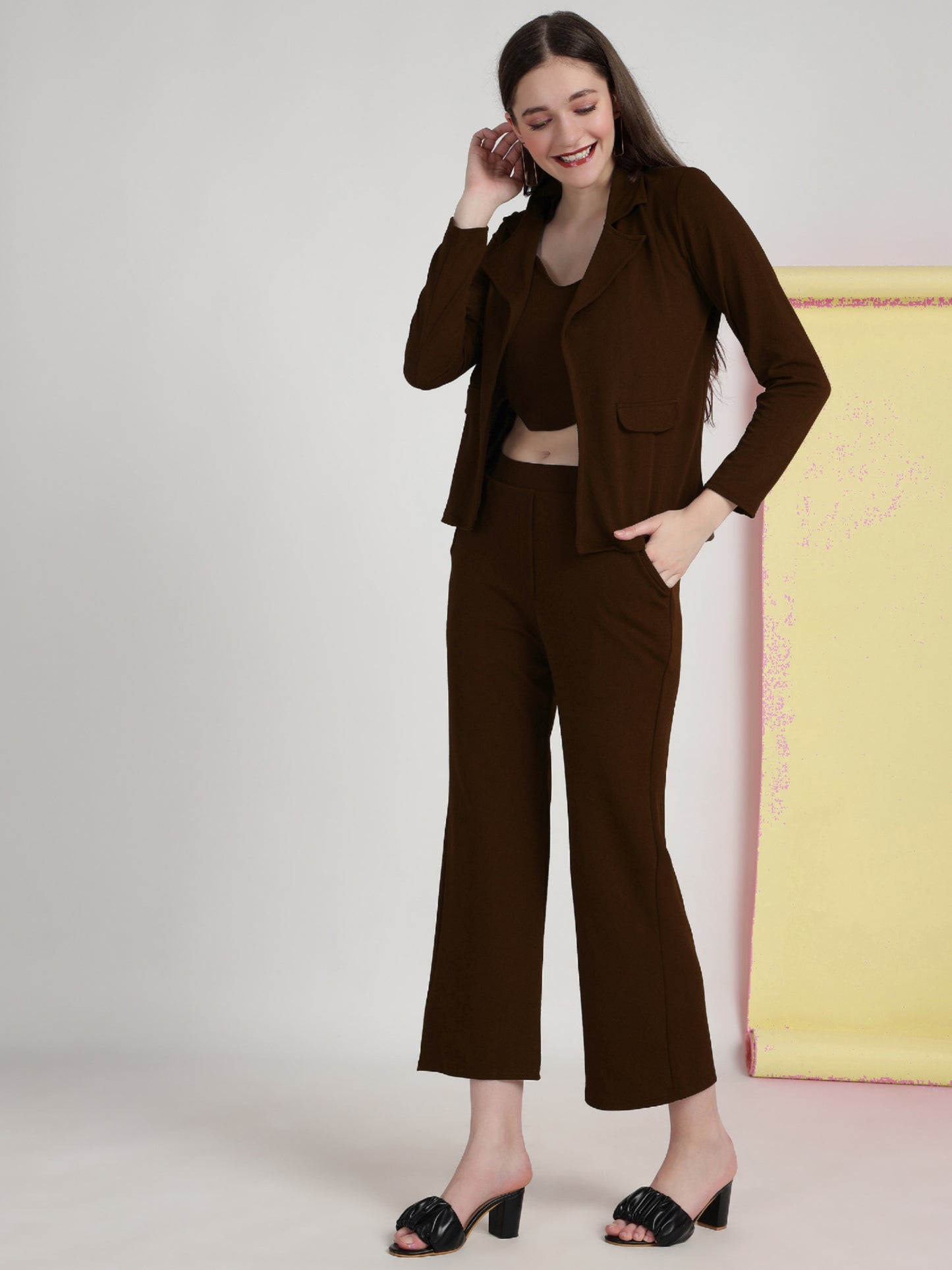 SILKONIC Style Drop Women’s Trendy Coffee Co-Ord Set Outfit