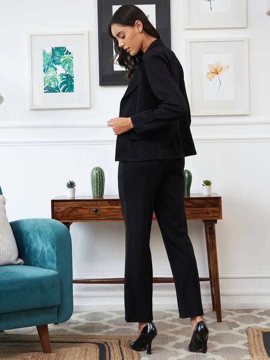 SILKONIC Style Drop Women’s Black Must-Have Co-Ord Set Outfit